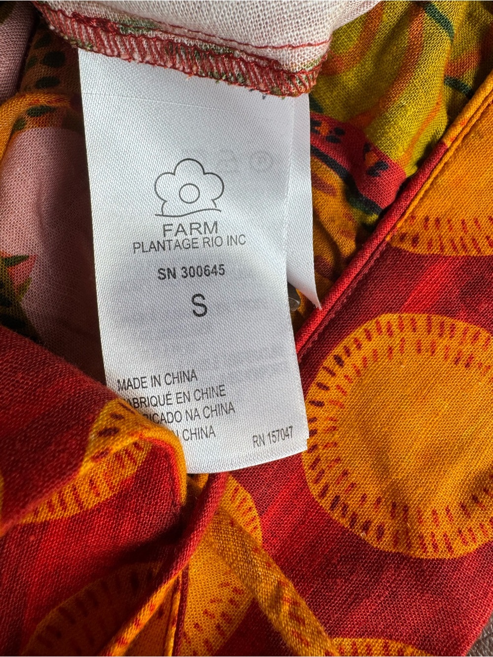 FARM Rio Summer Dreams Tropical Print Maxi Dress, NWT, Small - Picture 9 of 10
